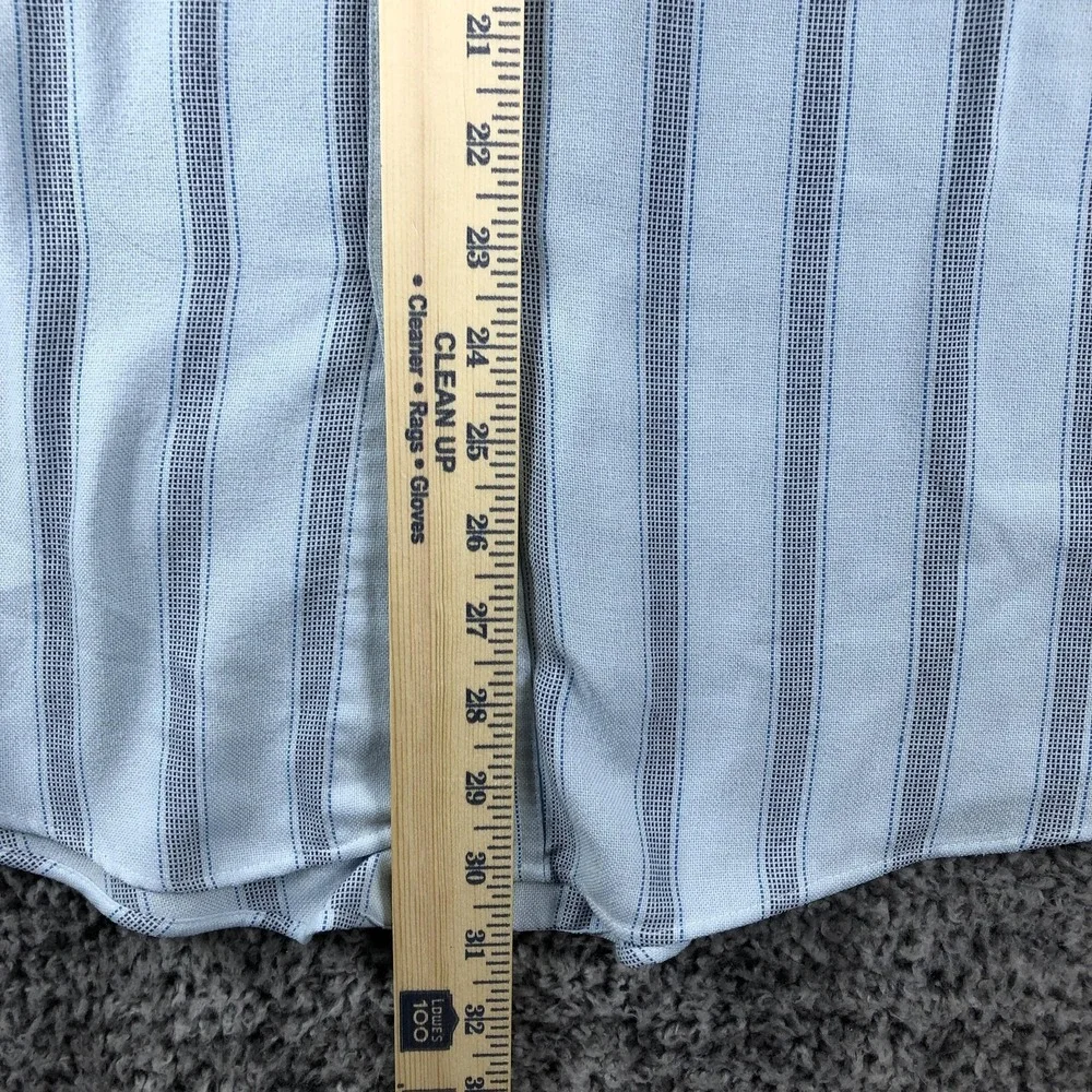 Vintage Levi's‎ Silver Label Shirt Mens Medium Blue Stripe Short Sleeve Korea